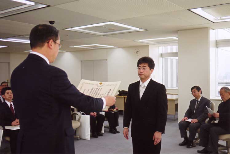 平成23年度東京都伝統工芸士認定書授与式